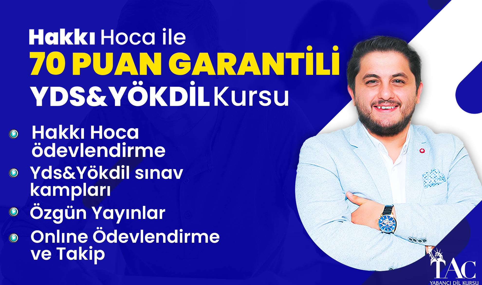  70 PUAN GARANTİLİ ONLINE YDS-YÖKDİL resmi