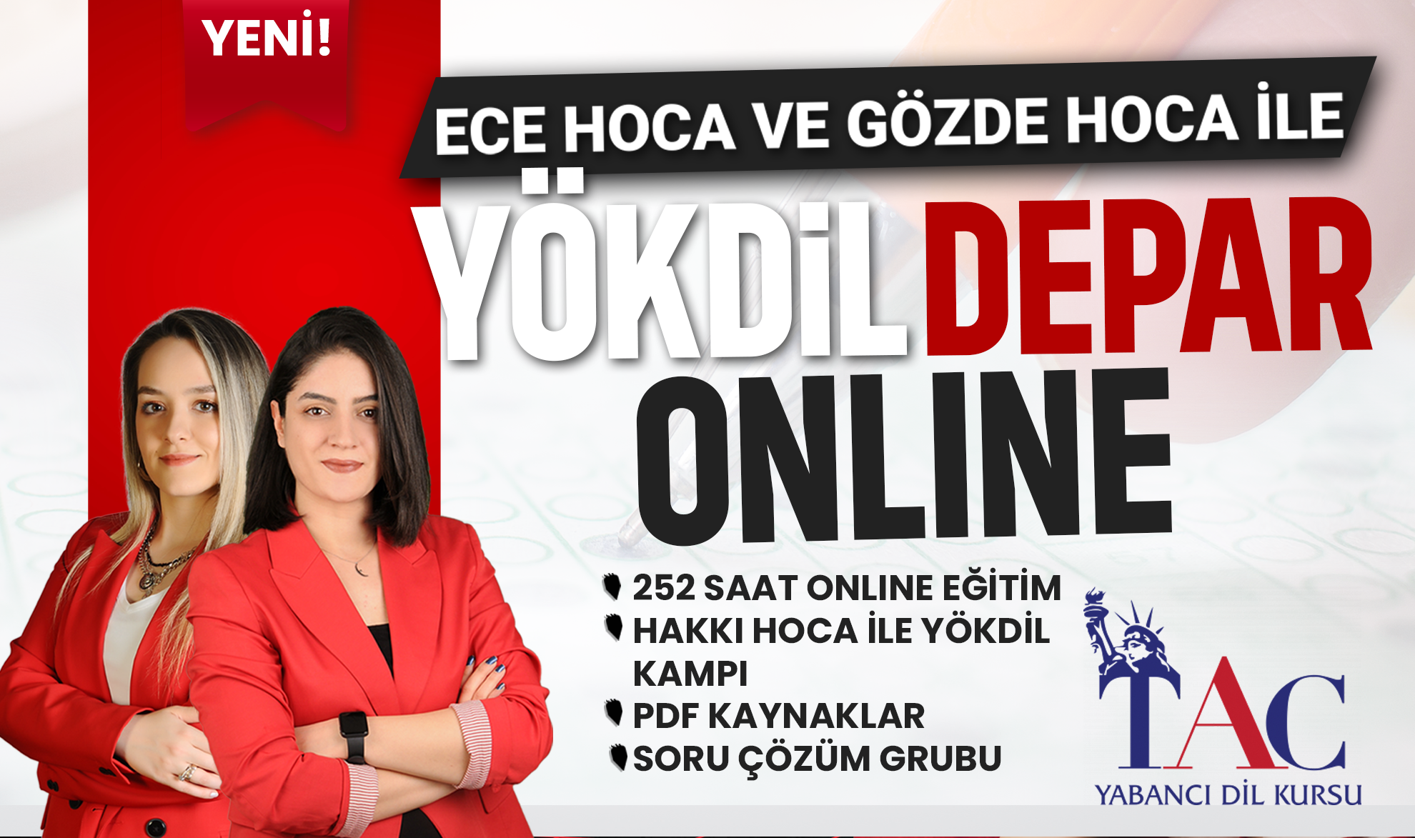 ECE VE GÖZDE HOCA İLE YÖKDİL  ONLINE DEPAR resmi