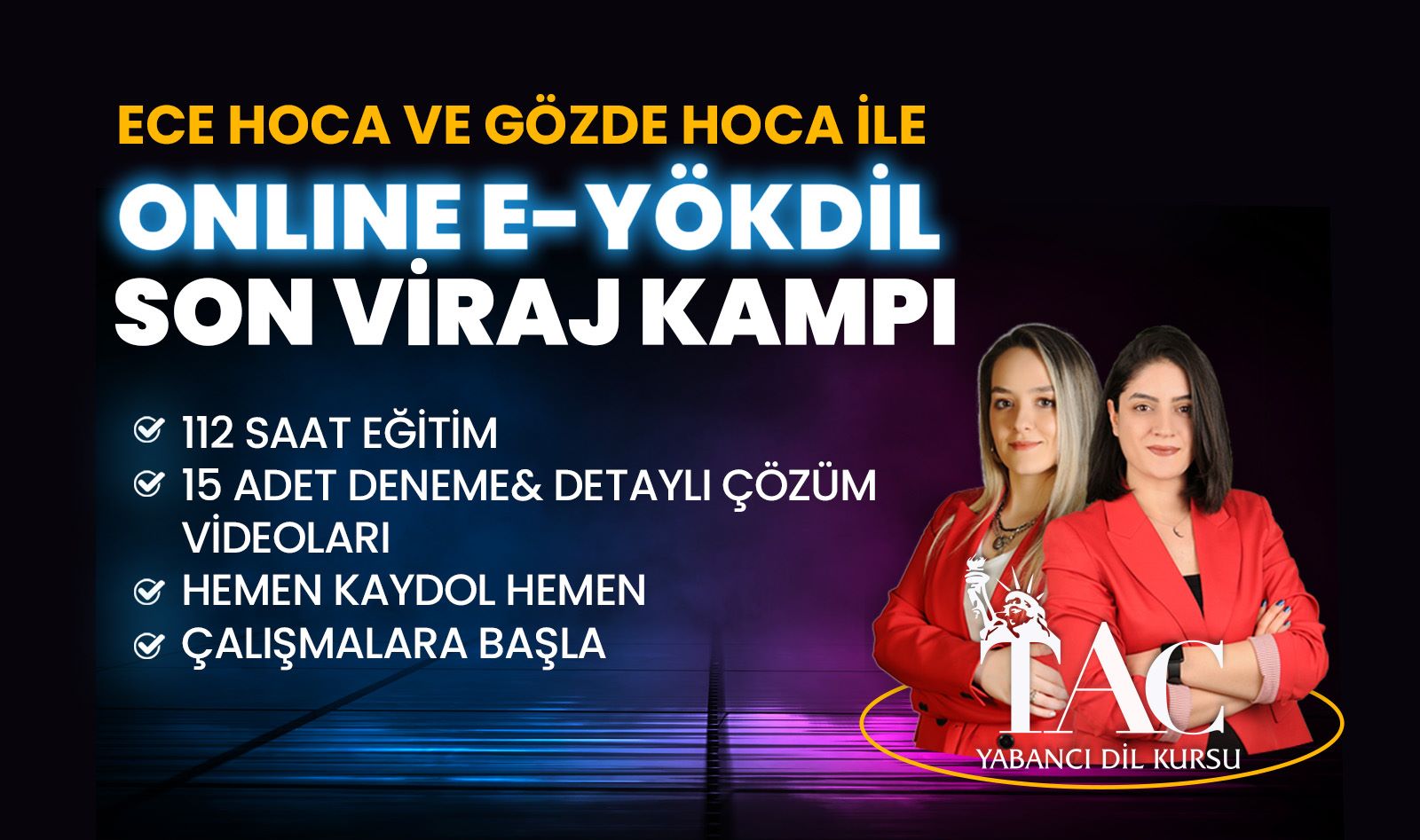 ECE VE GÖZDE HOCA İLE ONLINE E-YÖKDİL SON VİRAJ KAMPI resmi