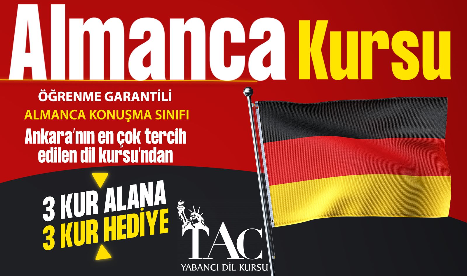 ANKARA GENEL ALMANCA KURSU 3+3 KUR resmi