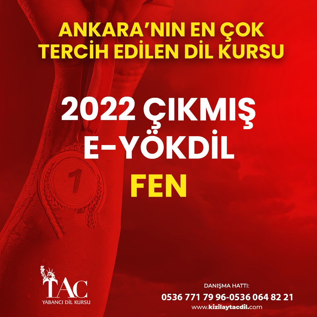 2022 ÇIKMIŞ E YÖKDİL FEN SORULARI resmi