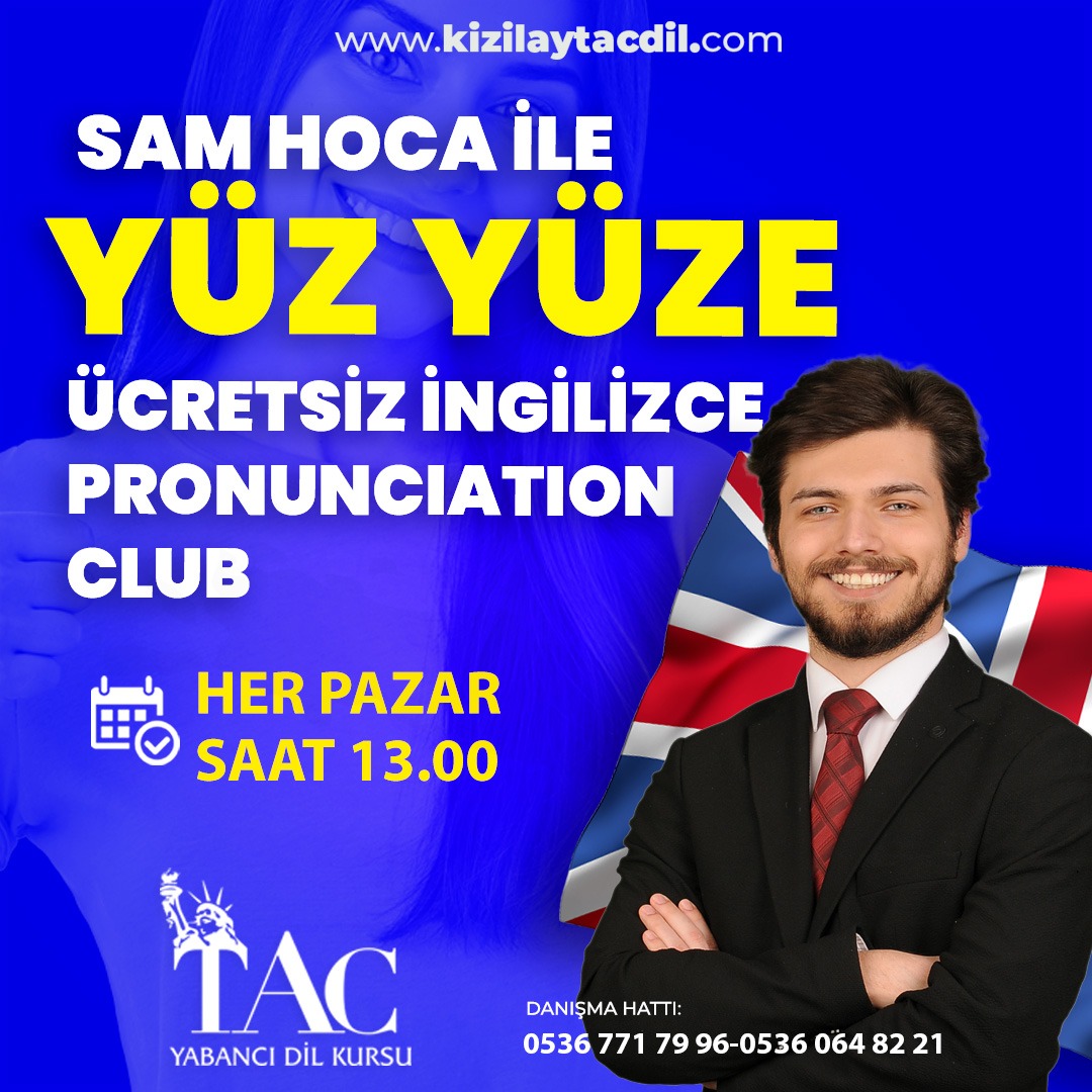 SAM HOCA İLE YÜZ YÜZE PRONOUNCIATION CLUB resmi